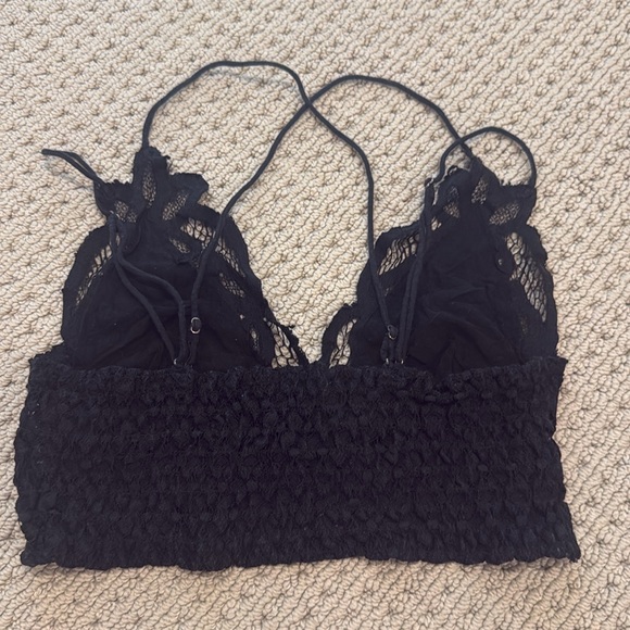 FP One Adella Crochet Lace Bra Crop Top Bralette in Black S/P - Picture 16 of 16